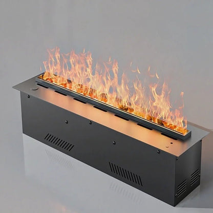 Insert 3d Decor Atomization Steam Electric Fireplace Humidifier 700mm Remote Control Black Water Vapor Flame Electric Fireplaces - Design Hoard